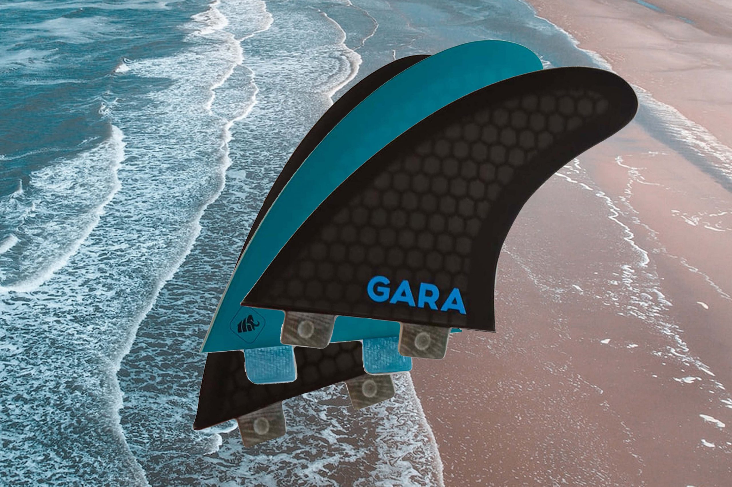 Gara surf fins Double system